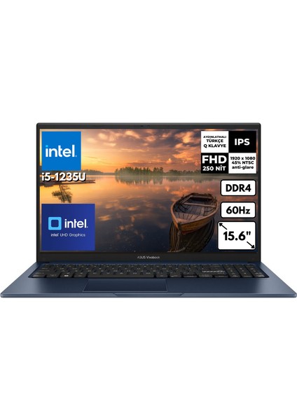 Vivobook 15 I5-1235U 16 GB 256 GB SSD 15.6'' Fhd Freedos Taşınabilir Bilgisayar X1504ZA-NJ1020 Bt2