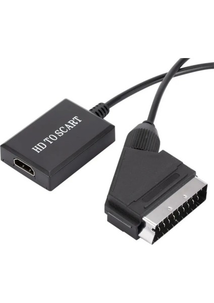 5083 HDMI To Scart 1080P Hd Av Video Çevirici Dönüştürücü Adaptör