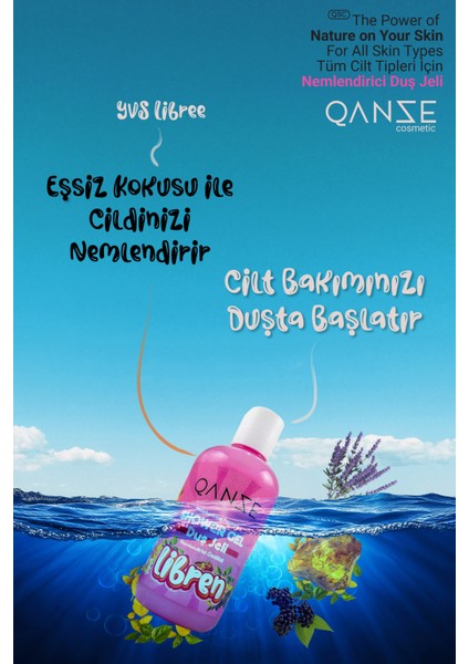 Libren Nemlendirici Duş Jeli – Yoğun Temizleme ve Özgürleştirici Çiçeksi Kokulu – Yvs Liibre 250 ml