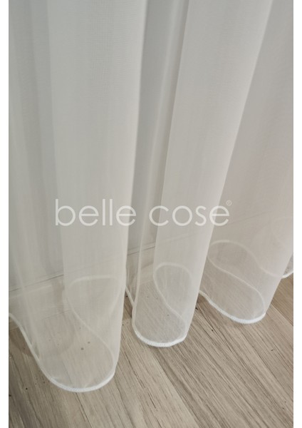 Bambu Ttm Ütü Istemez Üst Kalite Tül Perde Kırık Beyaz 1x3 Pileli indirimleri