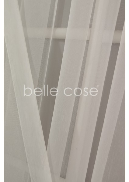 Bambu Ttm Ütü Istemez Üst Kalite Tül Perde Kırık Beyaz 1x3 Pileli modelleri