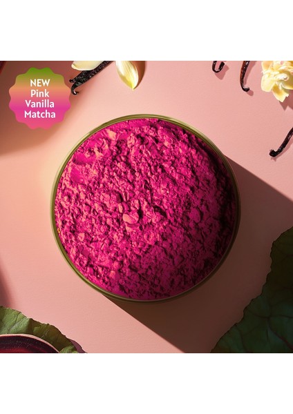 Vanilya Aromalı Pembe Superfood Matcha tozu 25 gr