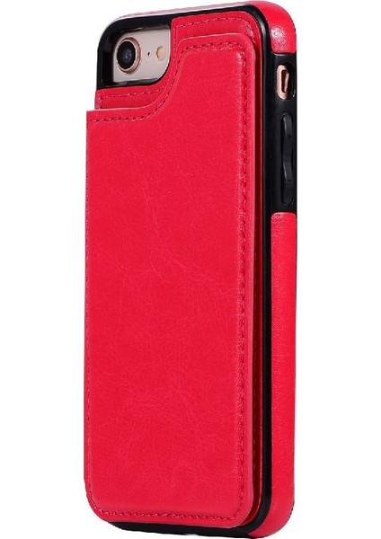 Cüzdan Kılıf IPhone 6/6s Çift Manyetik Toka Pu Deri Kart Yuvaları (Yurt Dışından)
