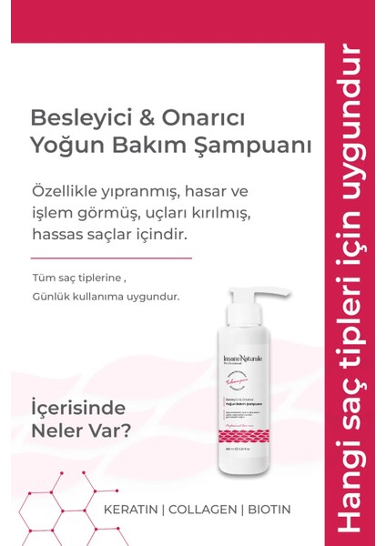 Besleyici & Onarıcı Yoğun Bakım Şampuanı (Valiz-Seyahat Boy) 100 ml fiyatları