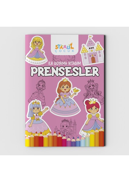 İlk Boyama Kitabım - Prensesler