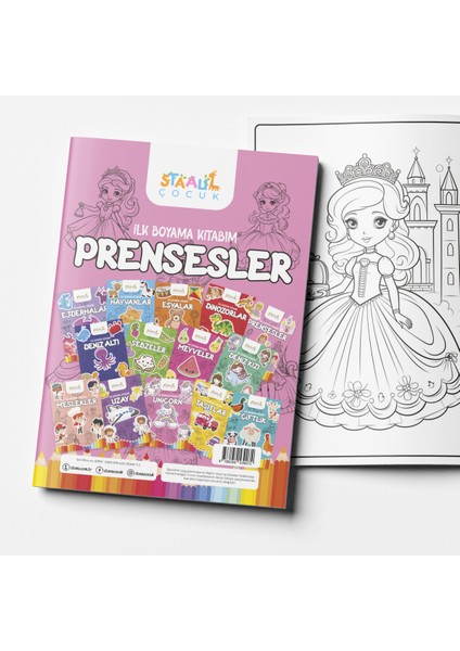 İlk Boyama Kitabım - Prensesler