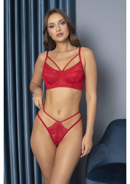 Amazon Model Desenli Sütyen Takımı