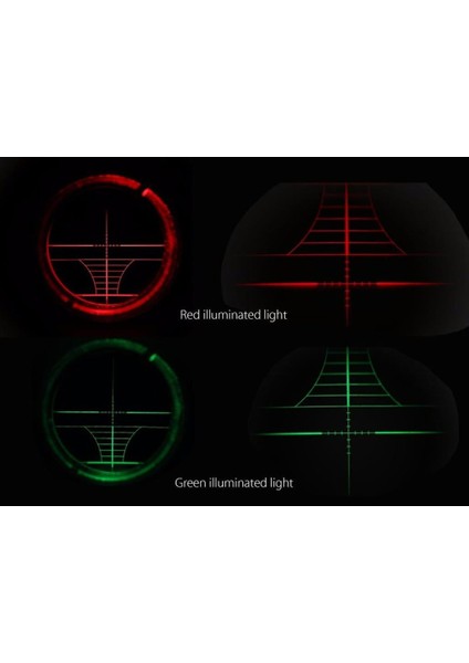 Namlu Için Prestijli Kırmızı Yeşil Çift Işık Kaynaklı 3-9X56EG Süfer Dürbün