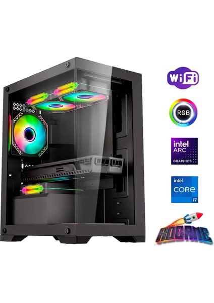 I7 14700F 16GB Ddr4 480SSD 12GB Arc B580 Oyun Bilgisayarı
