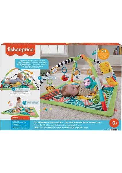 HJW08 Fisher Price 3ü1 Arada Yağmur Ormanı Jimnastik Merkezi
