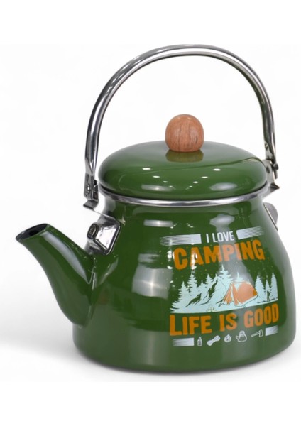 Camping Emaye Demlik Kettle Büyük 2.1 Lt