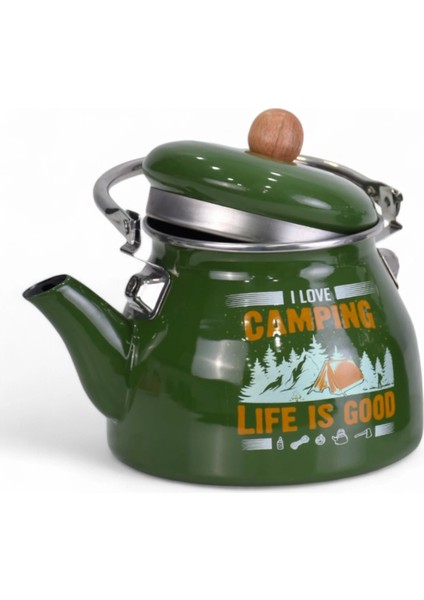 Camping Emaye Demlik Kettle Büyük 2.1 Lt