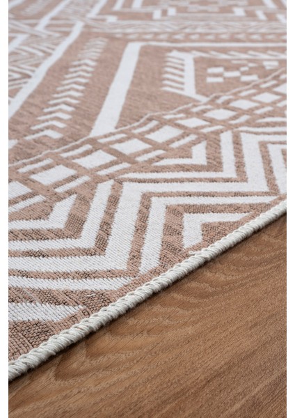 Bohem Touch Serisi Çift Taraflı Dokuma Pamuklu Kilim 1701 Bej modelleri