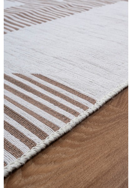 Bohem Touch Serisi Çift Taraflı Dokuma Pamuklu Kilim 2107 Bej modelleri