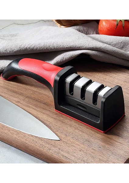 Bıçak Bileme Aleti 3 Açılı Elmas El Bıçakları Bileme Aparatı Ergonomik Saplı Mutfak Aleti fırsatları