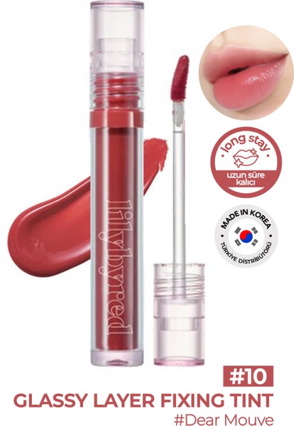 Cam Parlaklığında Dudaklar Için Gloss Tint Lilybyred Glassy Layer Fixing Tint