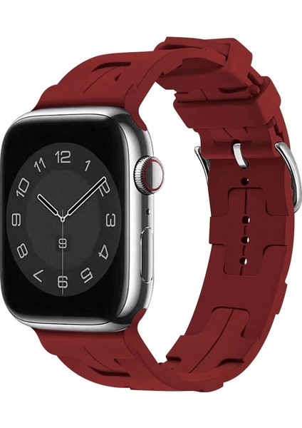 Apple Watch 10 42MM Krd-92 Hermes Silikon Kordon