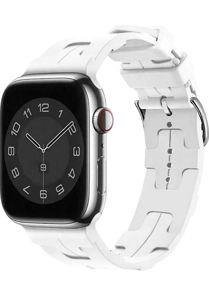 Apple Watch 10 46MM Krd-92 Hermes Silikon Kordon