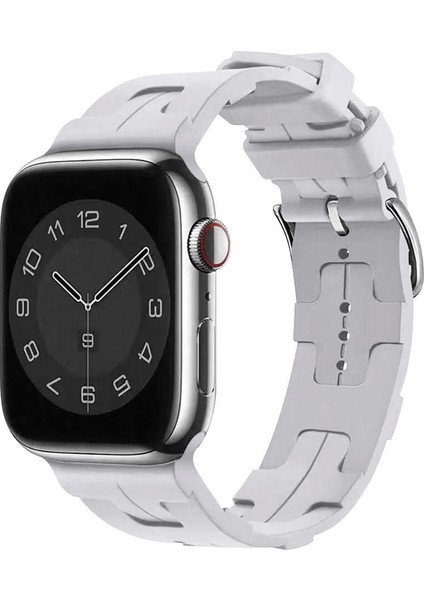 Apple Watch 10 42MM Krd-92 Hermes Silikon Kordon
