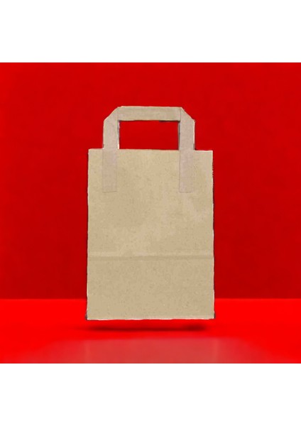 Kraft Kağıt Çanta Düz Saplı 18X24X8 cm 10 Adetli fiyatları