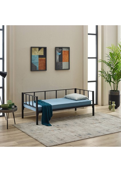 Atlas Tek Kişilik Metal Karyola, Daybed, Divan, Sedir 90X190