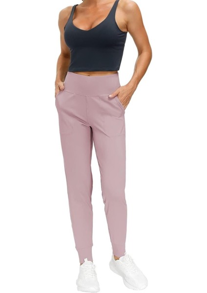 Kadın Yüksek Bel Yoga Koşu Egzersiz Joggers Hafif Eşofman Altı fiyatları