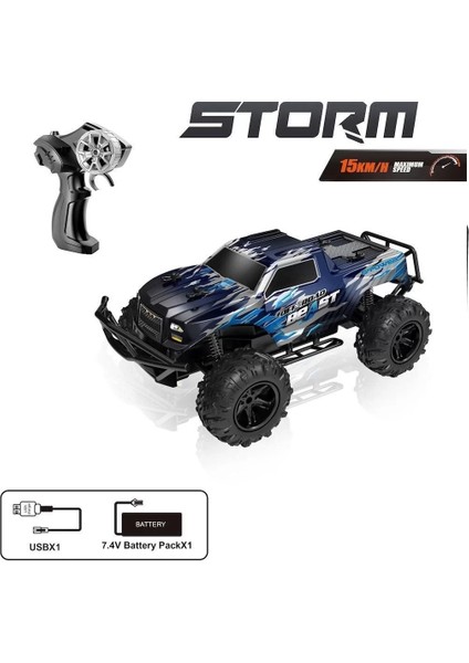 SYR-666-835A Kumandalı 2.4ghz Şarjlı 1:8 Storm Off Road Araba