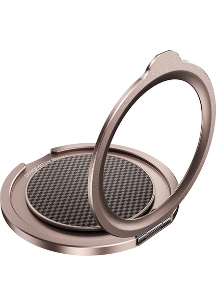 L52 Magnetik Parmak Ring Stand 360 Derece Dönebilen Armortint Kevlar Tasarımlı Gold