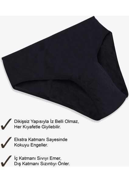 Siyah Yıkanabilir Regl Peroid Destek Külodu fiyatları