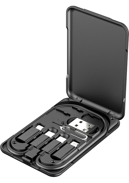 Lb606 Çoklu Kablo Seti Type-C&Lightning&Micro Usb Siyah