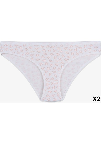 Kadın 12'li Pamuklu Desenli Külot modelleri