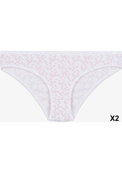 Kadın 12'li Pamuklu Desenli Külot indirimleri