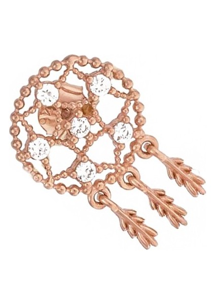 Sallantılı Gümüş Küpe SB1598, 925 Ayar Gümüş Küpe, Modern Trend Küpe, Altın Kaplama Küpe