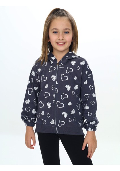 Kız Çocuk Kapüşonlu Hırka