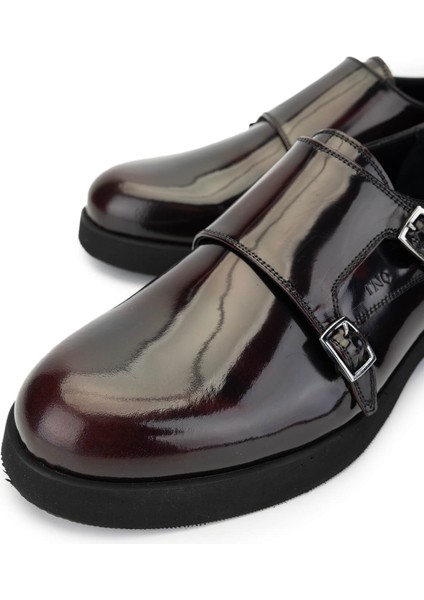 Erkek Hakiki Deri Bordo Makosen Ayakkabı 987 146 Erk Ayk SK24-25 Bordo Acma modelleri