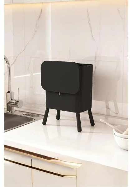15 Litre Ayaklı Fonksiyonel Kapaklı Banyo ve Mutfak Çöp Kovası fiyatları