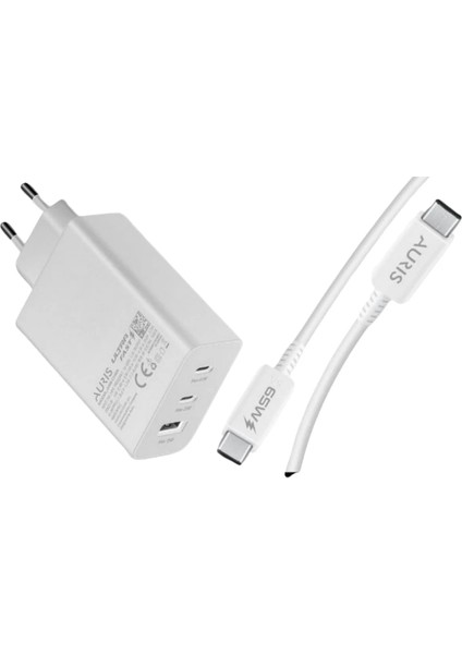 ARS-CH65 65W 3 Çıkışlı Ultra Hızlı Şarj