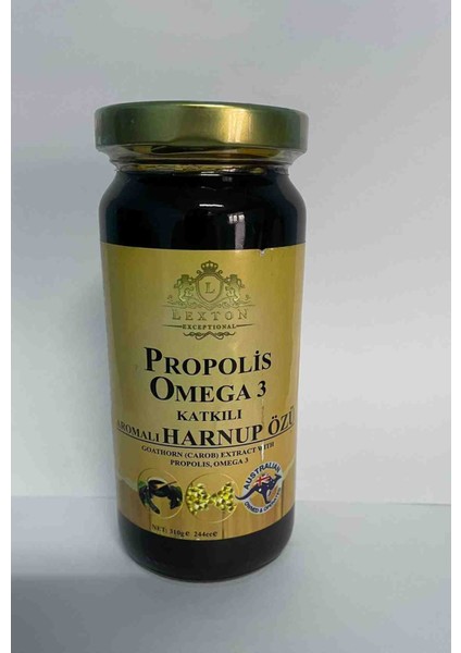 Propolis Omega 3 Katkılı Aromalı Keçiboynuzu (Harnup) Özü 310 gr