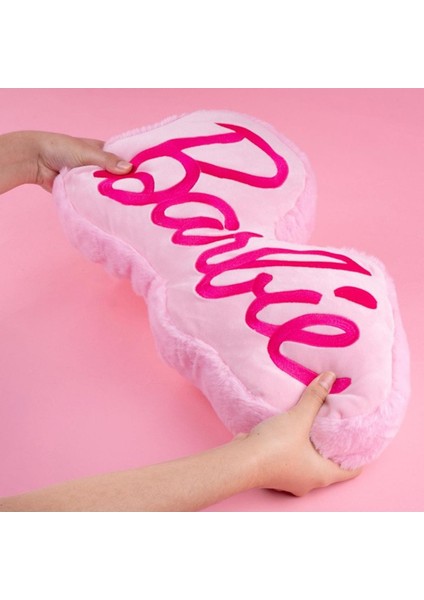 Barbie Lisanslı Yazılı Yastık 37 cm
