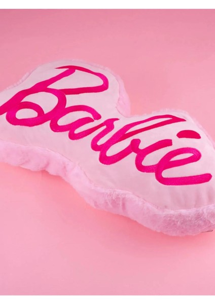 Barbie Lisanslı Yazılı Yastık 37 cm