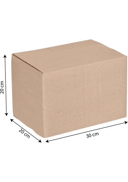 30 x 20 x 20 Çift Oluklu Koli - 15 Adet - Kargo Kolisi - Paketleme Kolisi - Boş Koli Kutu - Kutumarketim