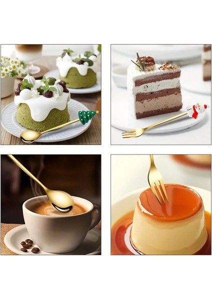 1 Adet Noel Şapkası Figürlü Paslanmaz Çelik Tatlı Kaşığı- Kutusuz indirimleri