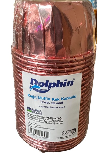 Muffin Kağıt Karton Rose Gül Cupcake Kek Kalıbı - 25 Adetlik 5 Paket fiyatları