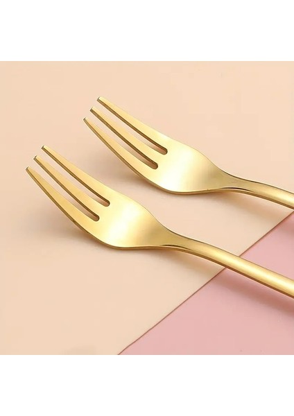 1 Adet Noel Baba Figürlü Paslanmaz Çelik Tatlı Çatalı- Kutusuz modelleri