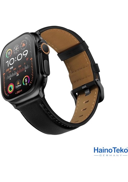 Haino Teko Watch Ultra 2 Amoled Ekran Waterproof 3 Kordonlu Akıllı Saat Titanyum Siyah modelleri