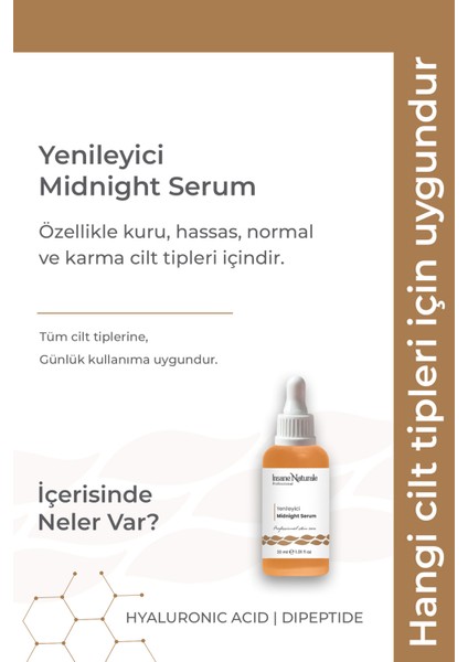 INSANE NATURALE Yenileyici Midnight Serum 30 ml fiyatları