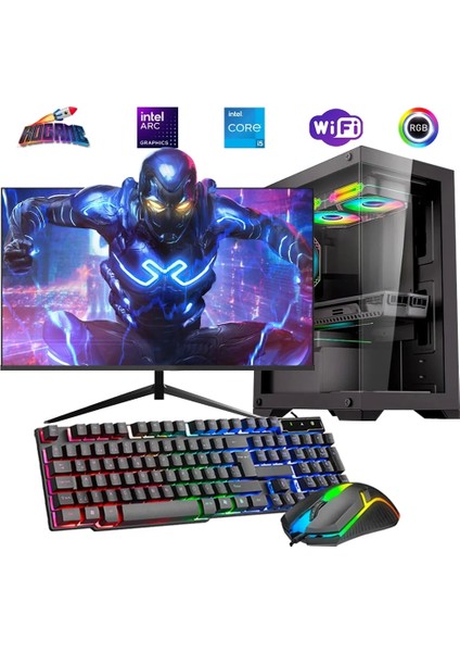 I5 14400F 32GB Ddr4 1tb M2 12GB Arc B580 24" Mon. Oyun Bilgisayarı