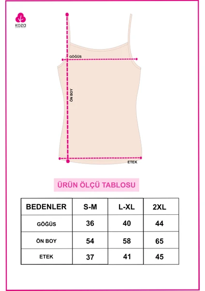 Kadın 2'li Pamuklu Basic İp Askılı Atlet