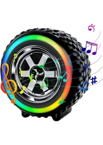 PL-4598 Bt+Tf+Fm+Tws+Usb Type-C Girişli Işıklı Lastik Speaker (G2389)