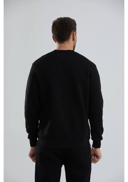 Baskılı Relax Fit Bisiklet Yaka Unisex Sweatshirt